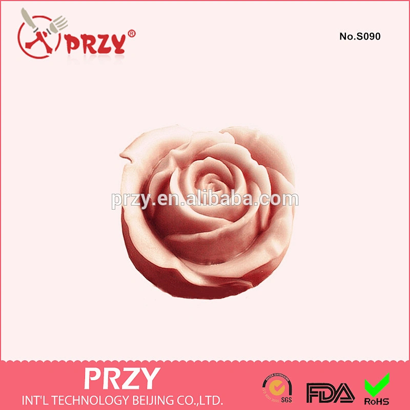 3d silicone rose soap mold , handmade silicone rose soap mold