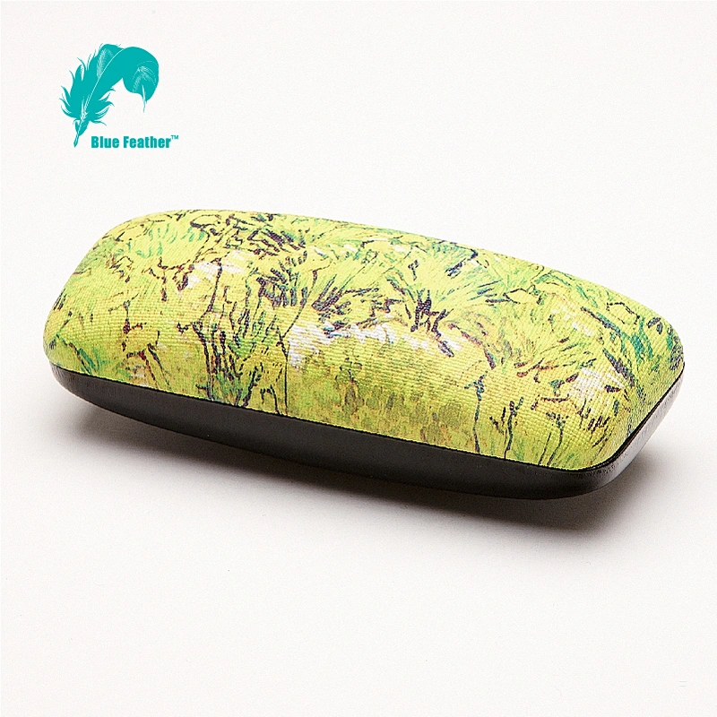 Stylish Oil Painting Pu Leather Hard Optical Case for Everyday Use