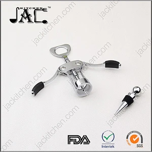 Hot Selling Stainless Steel Luxury Wine Stopper Corkscrew Set