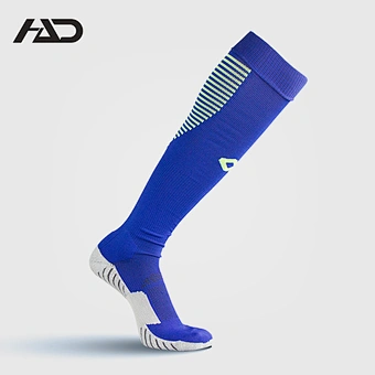 Knee Hign Half Terry Compression Jacquard Professional Football Long Socks