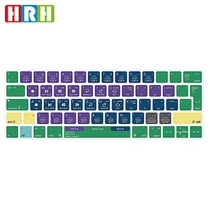 High Quality Multifunction Colorful TPU Keyboard Protector For Macbook Pro 15 Touch Bar For Ado be Keyboard Cover