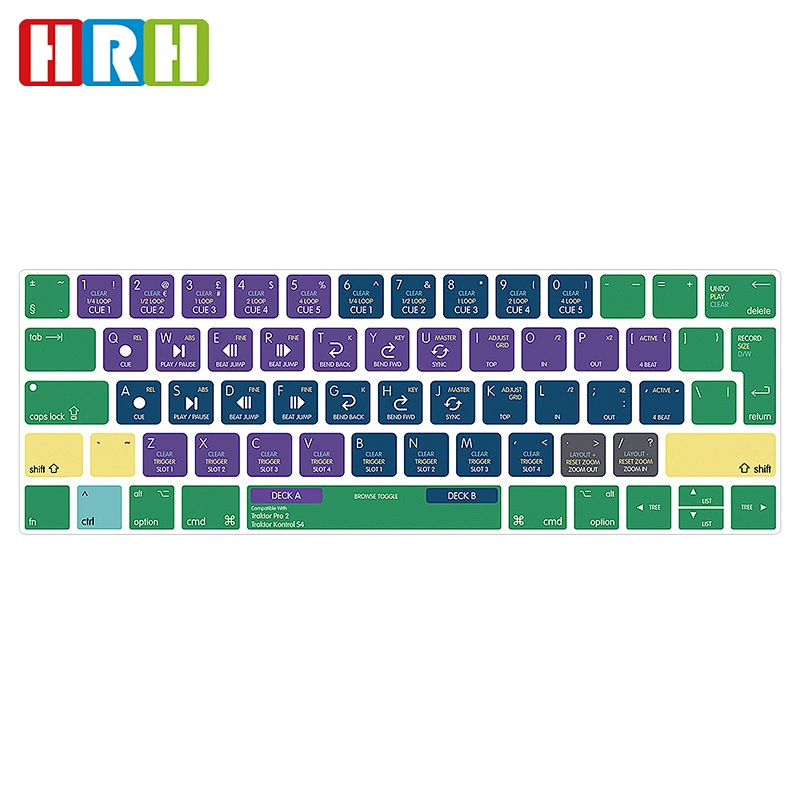 High Quality Multifunction Colorful TPU Keyboard Protector For Macbook Pro 15 Touch Bar For Ado be Keyboard Cover