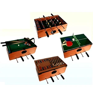 DELUXE TABLE GAME SET 5 IN 1 FOOTBALL TENNIS BACKGAMMON CHESS POOL SNOOKER TOY