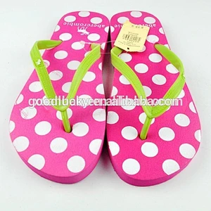 2015 wholesale beach eva embossed women flip flop