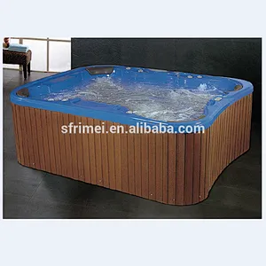 Large Outdoor Used Acrylic Freestanding Whirlpool Massage Swim Spa