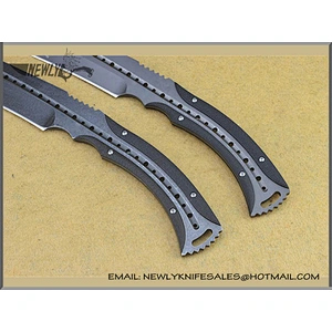 Good Quality G10 Handle Granite-wash Blade D2 Steel Tactical Knife Rescue Cutter