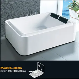 K-8869A Classic Sanitaryware Products Stainless Steel Bracket Wholesale Hot Tubs Jakuzi Outdoor