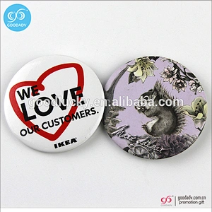New arrivals round pin badge/plastic badge/name badge
