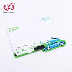 2018 latest custom printed magnetic write board white fridge magnets