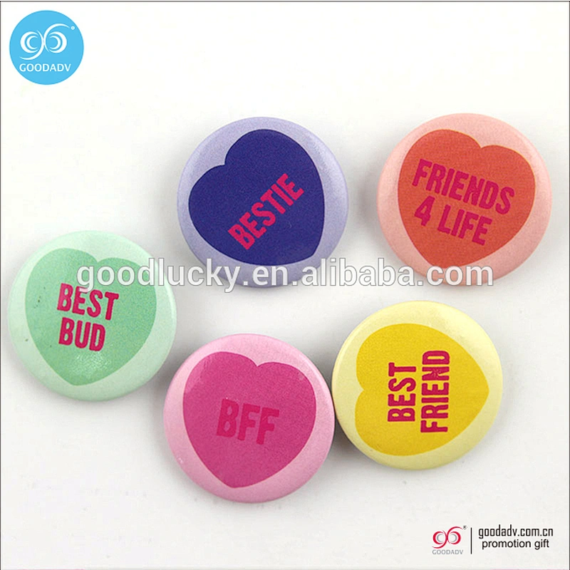 New products 2017 Round shaped blank button badge metal badge button with wholesale