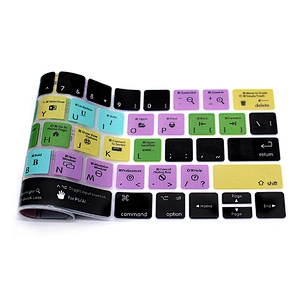 Amazon Hot Sale laptop keyboard cover For Mac OSX Keyboard Covers Shortcuts Silicone Keyboard Film Protection for macbook pro 13