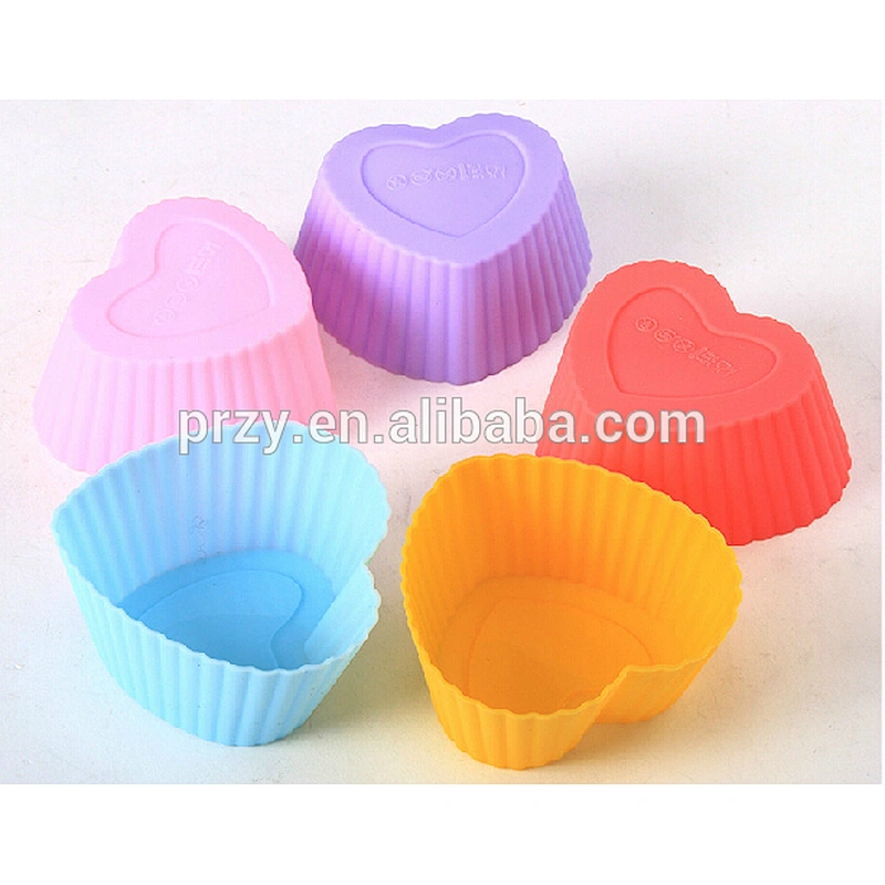 PRZY T130 cake decorating cupcake heart silicone mold