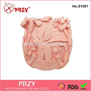 s1091 przy Decorative 2d Garden Dragonfly silicone soap mold