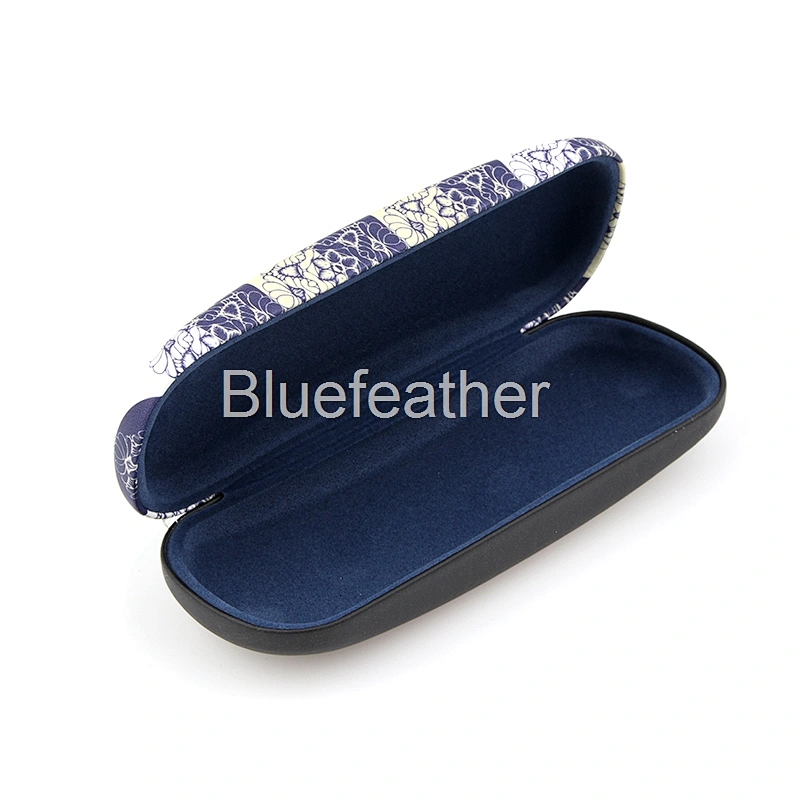 Blue White Vertical Lace Edge Digital Printing Hard Optical Case