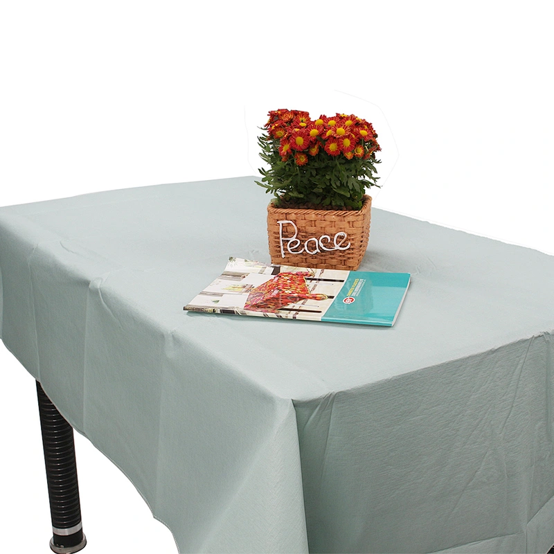 Accept Custom Restaurant plain green Tablecloths And Napkins Wedding Table Cloth