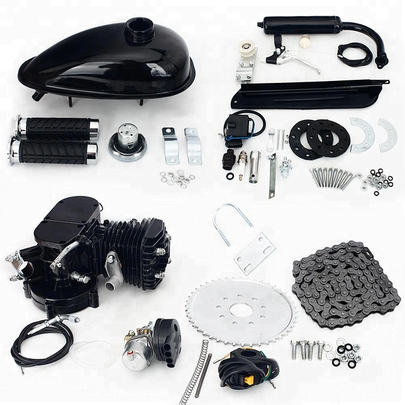 80CC Gas Motor Bike Kit Engine Complete Kit Motorized Bike 2-Stroke