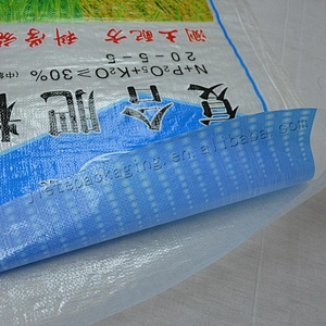 Customized moisture proof plastic pp woven fertilizer packaging bag 50kg for urea