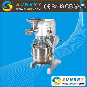 Commercial Electric Stainless Steel 30L Best Function of Food Mixer Machine with Meat Grinder Head