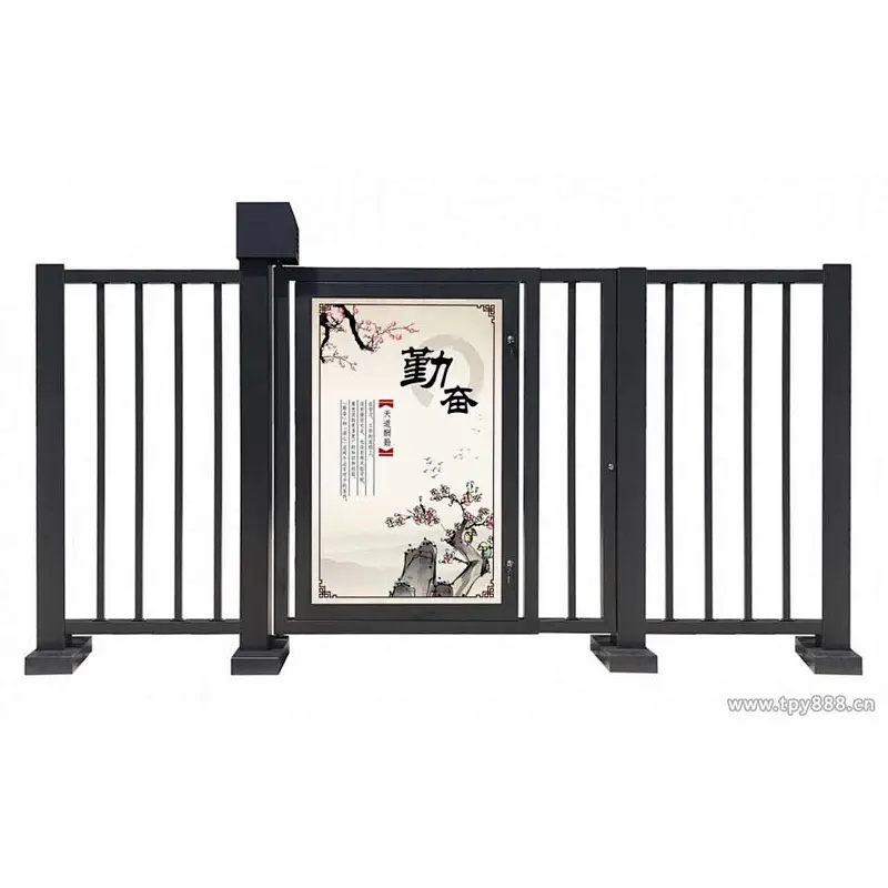 Home Safety Advertising Gate Intelligent Metal Security Door for Public Access