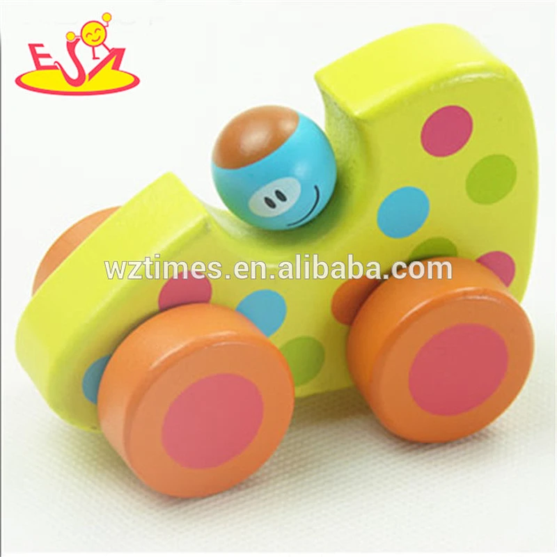 wholesale newly quality wooden mini car toy hot promotional cutie wooden mini car toy W04A179A