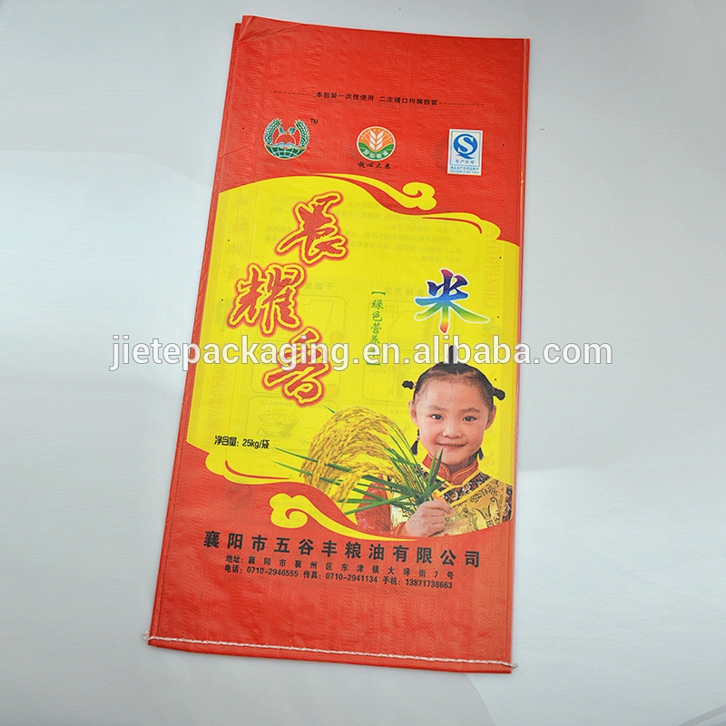 Wholesale transparent laminated 25kg pp woven rice bag sack export to Mexico