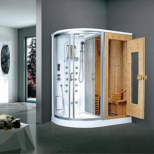 Dry and wet steam combined sauna outdoor portable infrared sauna room made in foshan