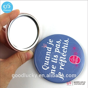 Promotional small wholesale gifts design custom mirror