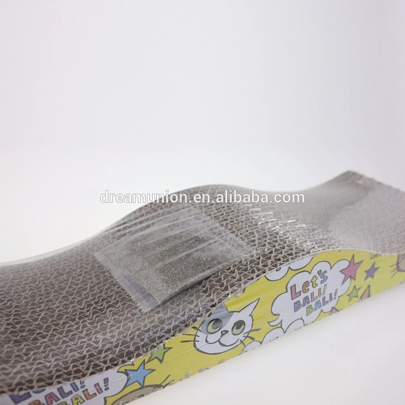 Cat  scratcher board Catnip bed Small S shape