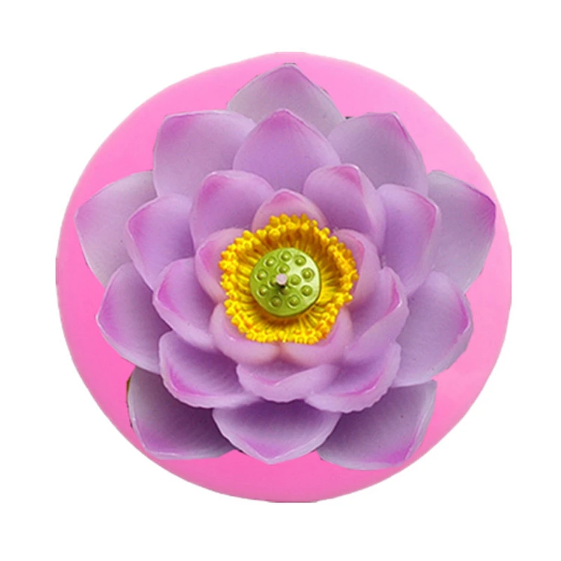 Large lotus soap Mold silicone Lotus candle molds Aroma Stone flower decoration silicone Mould