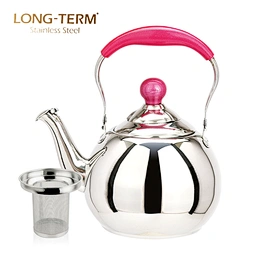 L22370706 Arab Style Double Wall Heat Resistant 1 Liter Stainless Steel Camping Tea Kettle