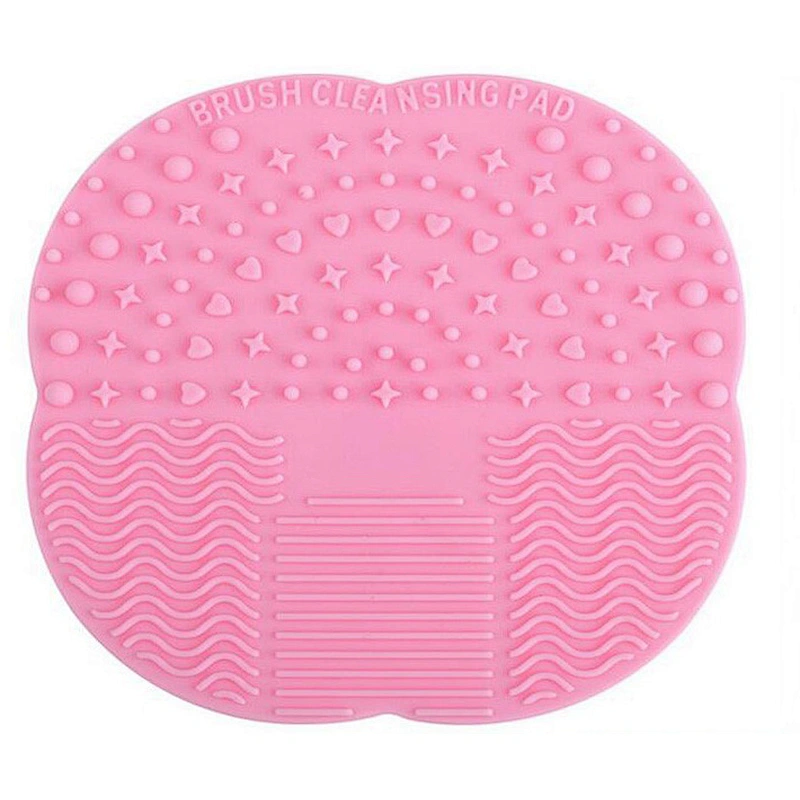 Wholesale makeup tools silicone makeup brush cleaner pad with suction pad