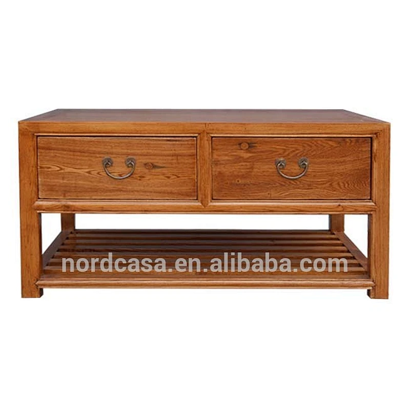 Chinese Antique Furniture Pine Wood Coffee Table