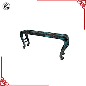 chinese antique rustic wood furniture, console table in living room