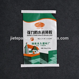 plastic pp woven bag for tile adhesive packaging with lamination