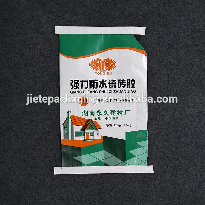 plastic pp woven bag for tile adhesive packaging with lamination