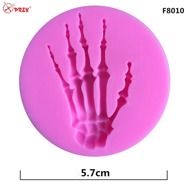 Horrorable Style Silicone Halloween Skull Hand Molds Fondant Silicone Soap Mould DIY Cake Decoration Mold