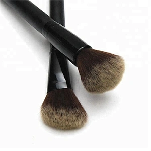 2pcs Private Label Custom Hair Foundation Makeup Brush Set Your Own Brand Name