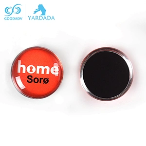 Factory Colorful Shape Custom Souvenirs Crystal Glass Fridge Magnet