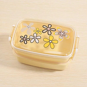 Free Sample Microwave Leakproof Food Container Plastic Bento with Compartment Customized Logo Double Layers Lunch Box