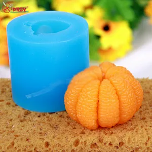 Whole Orange soap mold 3d orange shaped silicone soaps molds handmade oranges candle mould