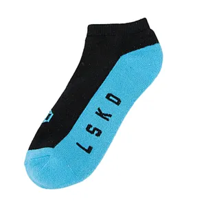 cotton non slip jacquard half terry sport socks