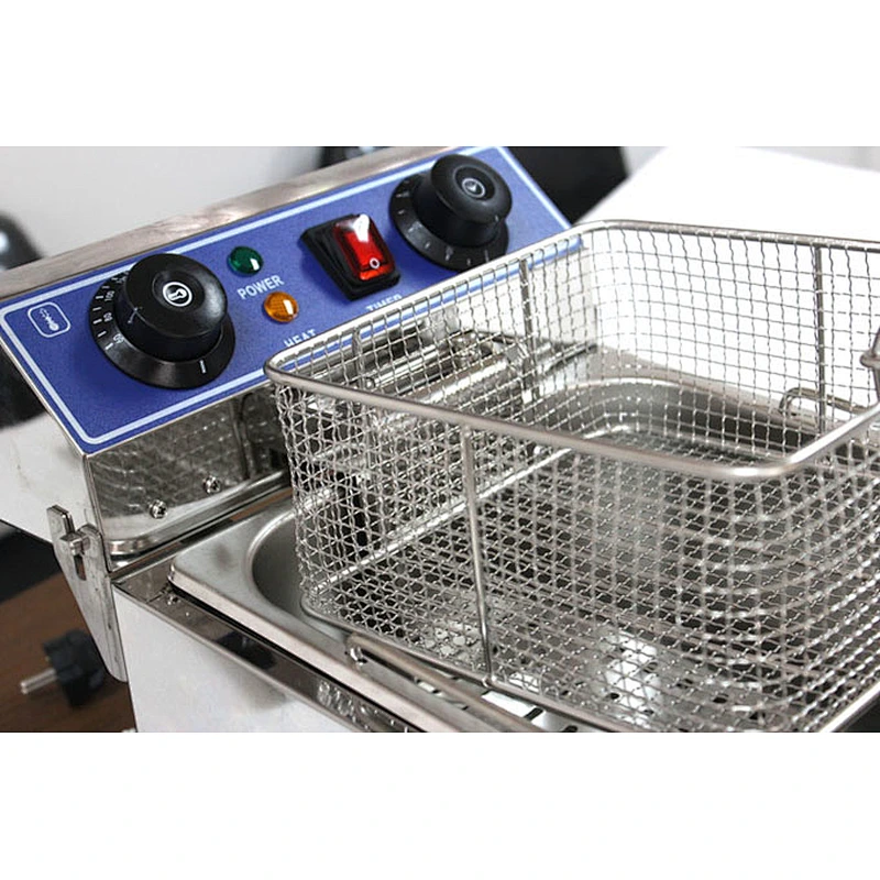 High Quality Electric Table Top Single Tank Commercial Deep Fryer with Temperature Limiter