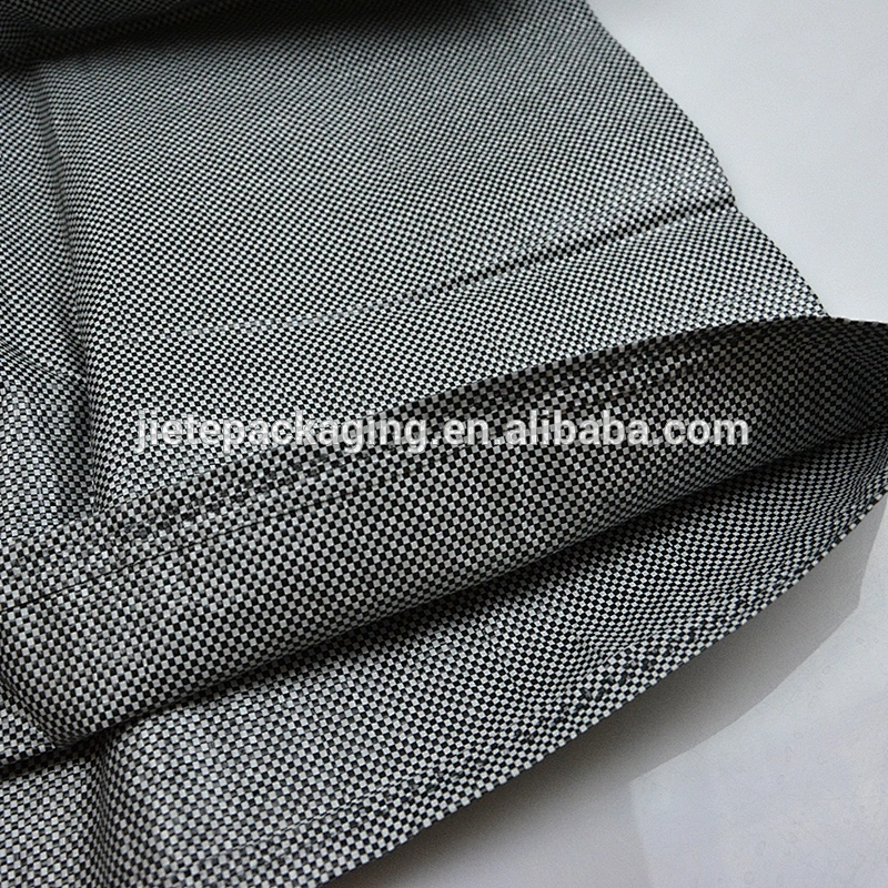 black cheap pp woven empty coffee bean packaging bags factory