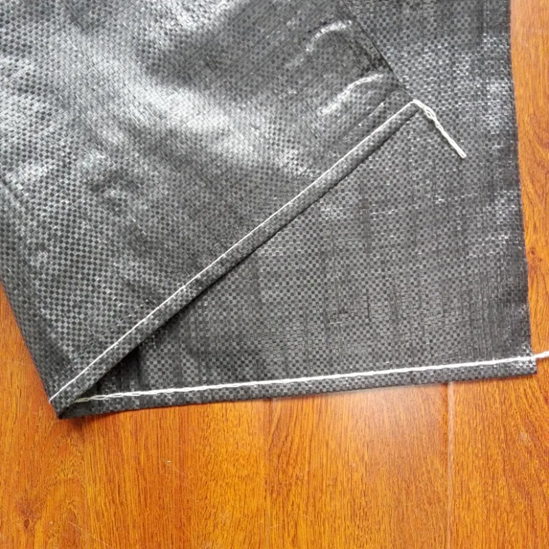 Black plastic pouch pp woven carry bag with for market,shopping