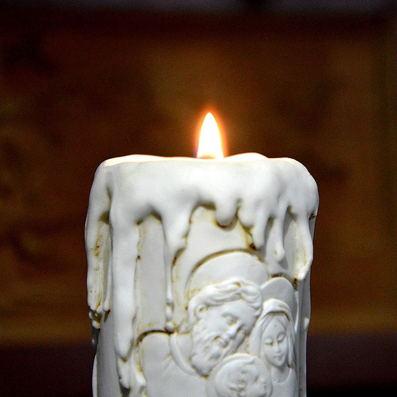 S9084 silicone mold candle molds Catholic holy family of three handmade candle shape holder mould aroma stone molds