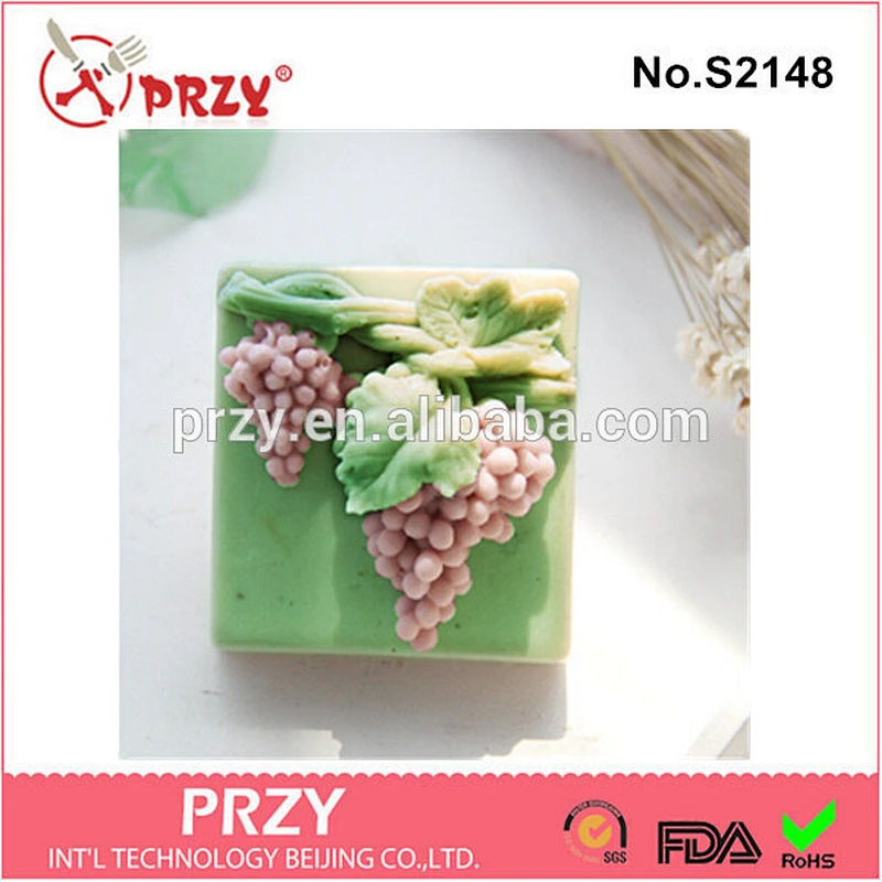 DIY handmade grape design silicone molds for soap making