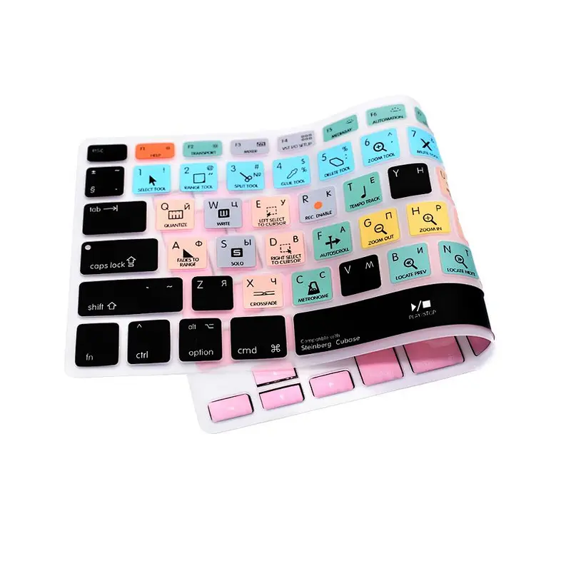 Steinberg Cubase  Russian Languages Keyboard Protective Film For Macbook Hotkeys Keyboard Covers