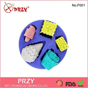 cartoon baby silicone fondant mold mini mold ice cream mold chocolate fondant potato chips cookies
