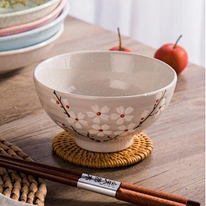 2019 New Ceramic Bowl Porcelain Rice Bowl Wholesale Cheap Price Tableware
