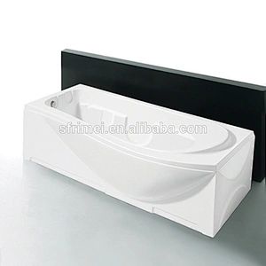 2018 China Supplier Acrylic Double Deep Two Apron Bath Tub